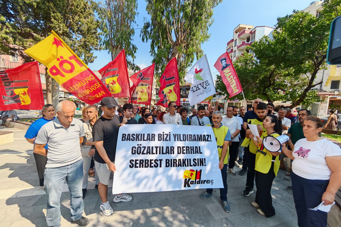 SAMANDAĞ'DA GÖZALTILARA TEPKİ: "GÖZALTINA ALINANLAR DERHAL SERBEST BIRAKILSIN"