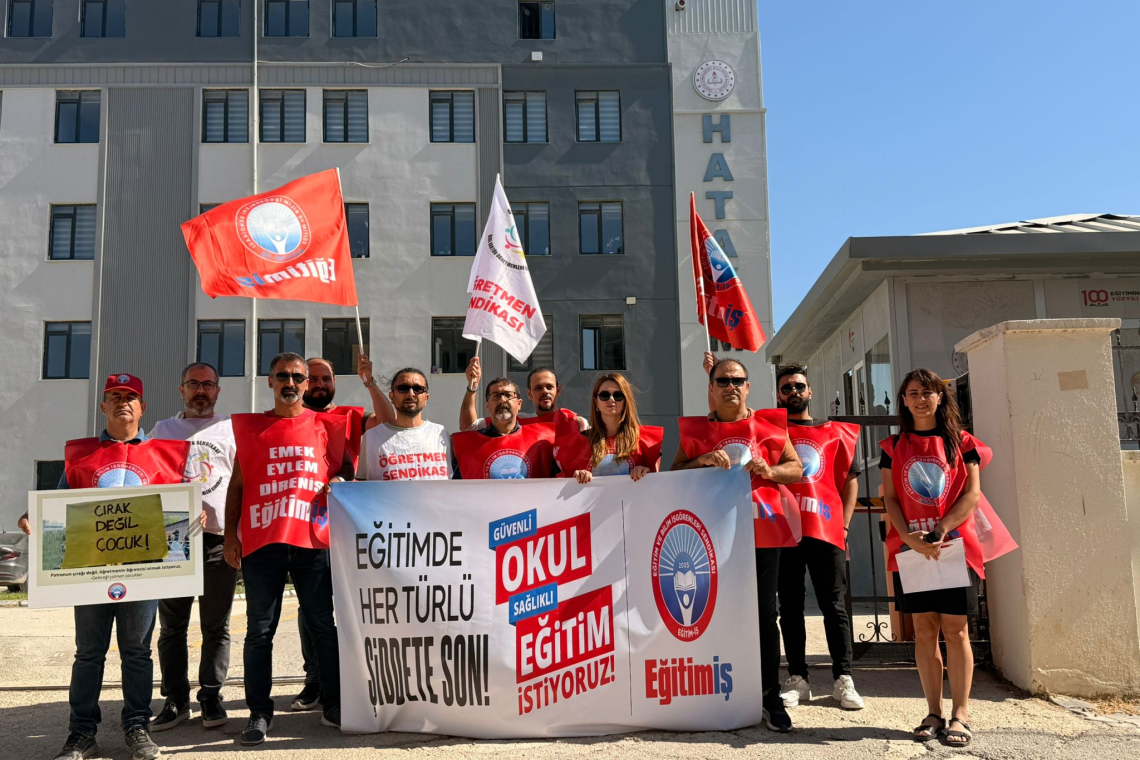 EĞİTİM-İŞ: “ÇOCUKLARIMIZI KORUYAMAYAN DÜZENİN MAZERETİ KALMADI”