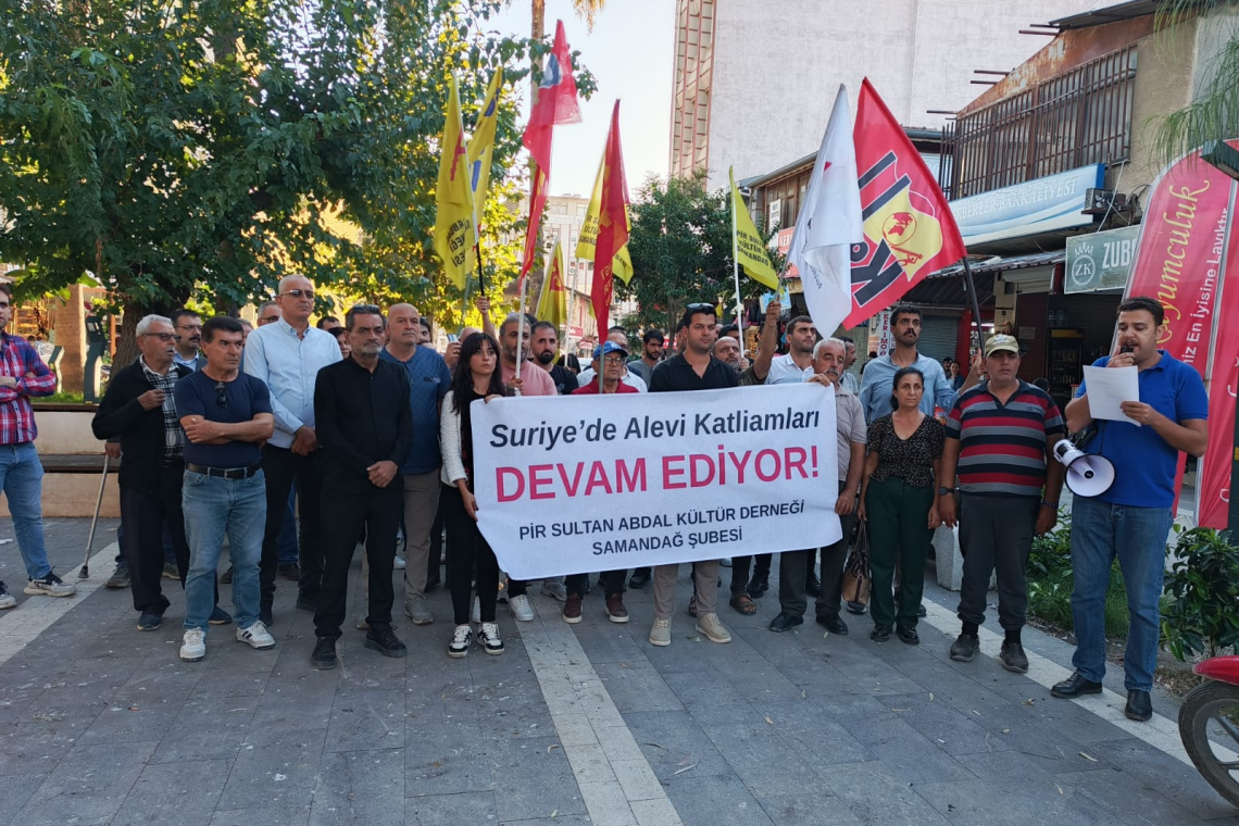 SAMANDAĞ’DAN SURİYE’DEKİ ALEVİLERİN YAŞAM HAKKI İÇİN ÇAĞRI
